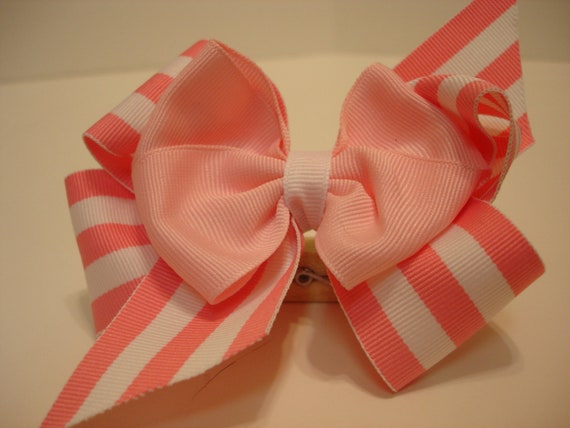 Stacked Boutique Hair Bow By Debbiewomack On Etsy 4183
