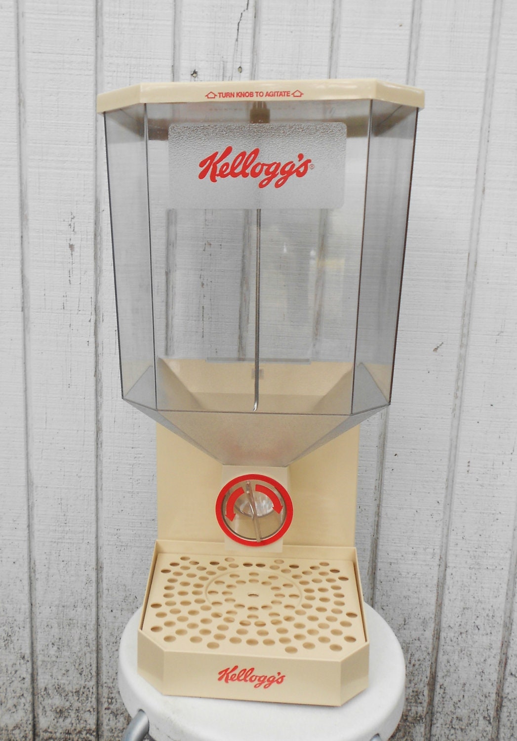 Vintage 80's Cereal Dispenser Kellogs Bulk Container