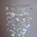Butterfly baby mobile -White Gray and light Yellow colors