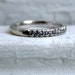 Awesome Channel Set Vintage 14K White Gold Diamond Wedding Band - 0.36ct