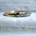 RESERVED - Beautiful Vintage 14K Yellow/White Gold Diamond Wedding Band