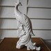 Vintage white peacock, Hollywood Regency