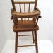 Vintage Child's Wooden Play High Chair