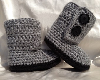 Baby Boy Crochet Boots