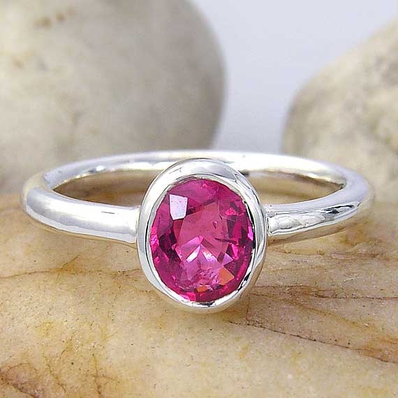 Intense Pink Spinel 925 Sterling Silver Ring Size 5 In Stock