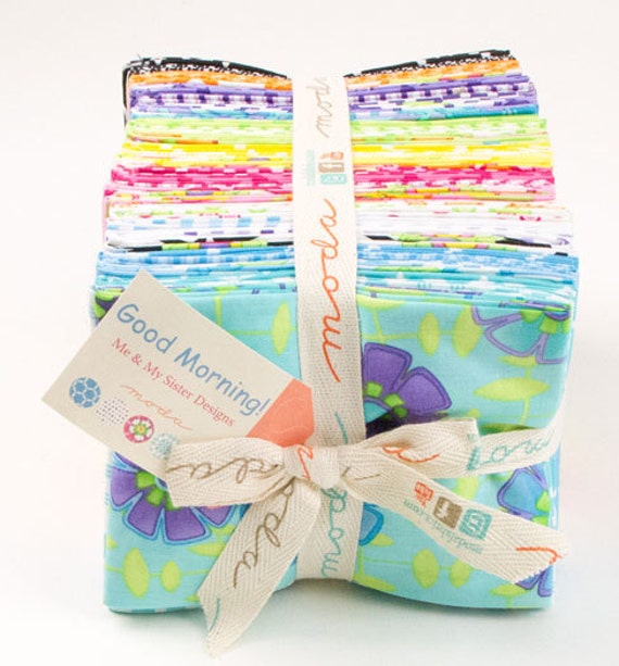 Items similar to Moda GOOD MORNING By Me & My Sister Fat Quarter Bundle ...