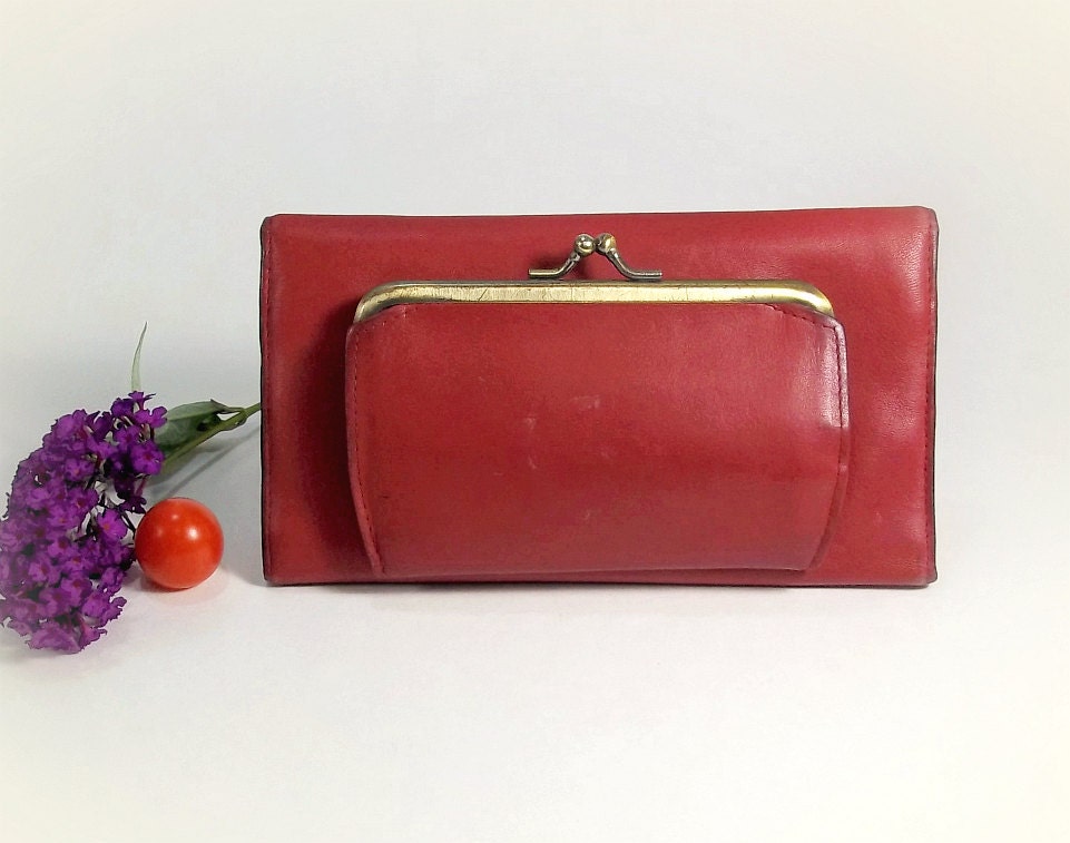 Vintage Buxton Clutch Wallet w. Coin Purse deep by TheWhitePelican