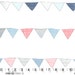 Michael Miller Fabrics - The British are Coming - Bunting Stripe - (Last 37 inches)