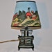 Vintage Acme Stove Lamp with Movable Parts and Farm Shade, Winsome, 1950s