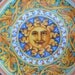 Two italian ceramic majorca hand painted plate Tre Erre Sicilia Palermo art pottery
