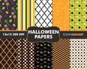 50% OFF SALE Digital Papers Halloween Paper Pack Instant Download Il_170x135