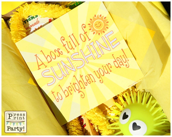 sunshine box printables sunshine gift box cheer up care