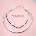 4 - Silver plate 50 mm Silver Plated Hoops Earring Finding ew039