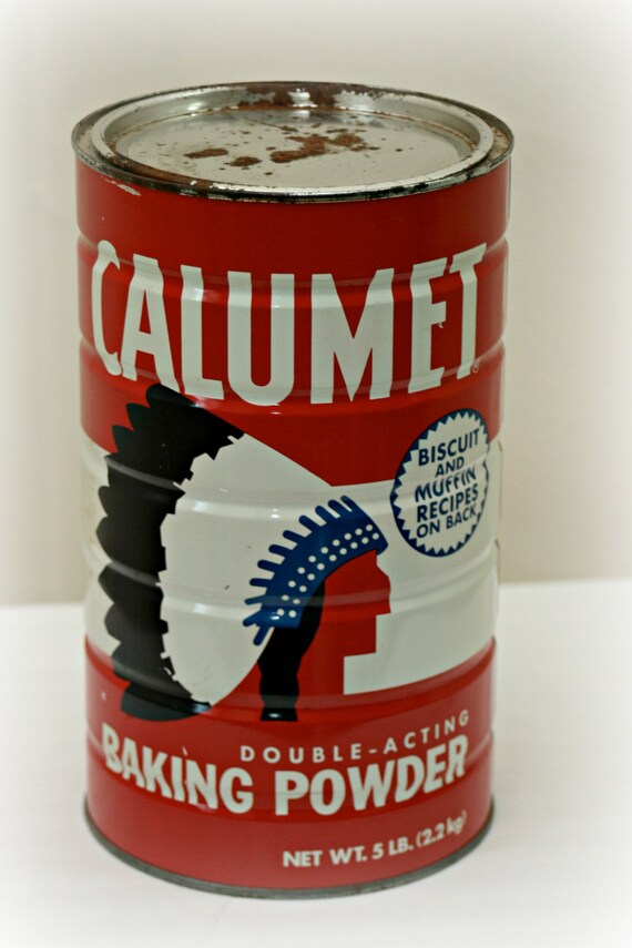 Vintage Calumet Baking Powder Metal Canister
