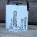 Vintage Chicago Ice Bucket Black And White Ice Bucket Chicago Skyline 1970s
