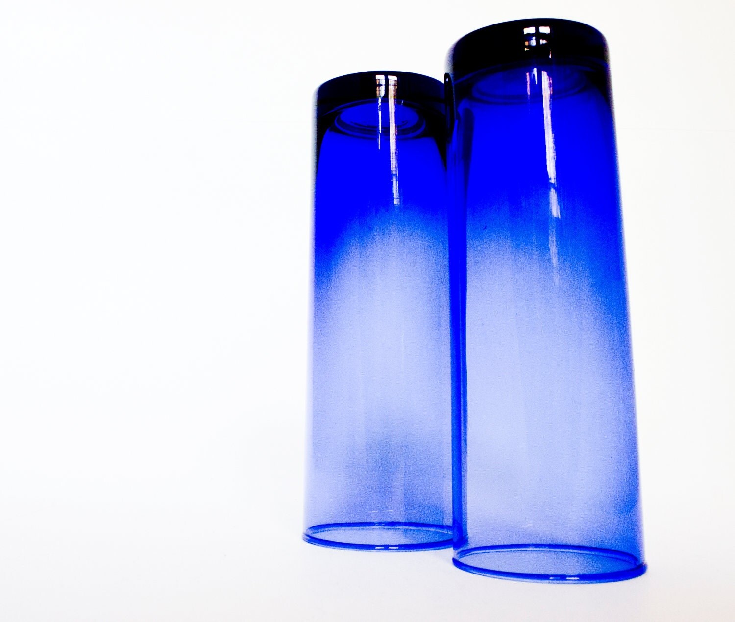 Vintage Cobalt Blue Glassware Set