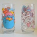 Vintage Popples Glass x2. Glasses Tumbler Cup Set. PC & Party in Good Condition. 1980 Old School Gift Fun