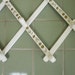 Wooden Peg Rack // White and Gold Expanding Accordion Wall Hanger