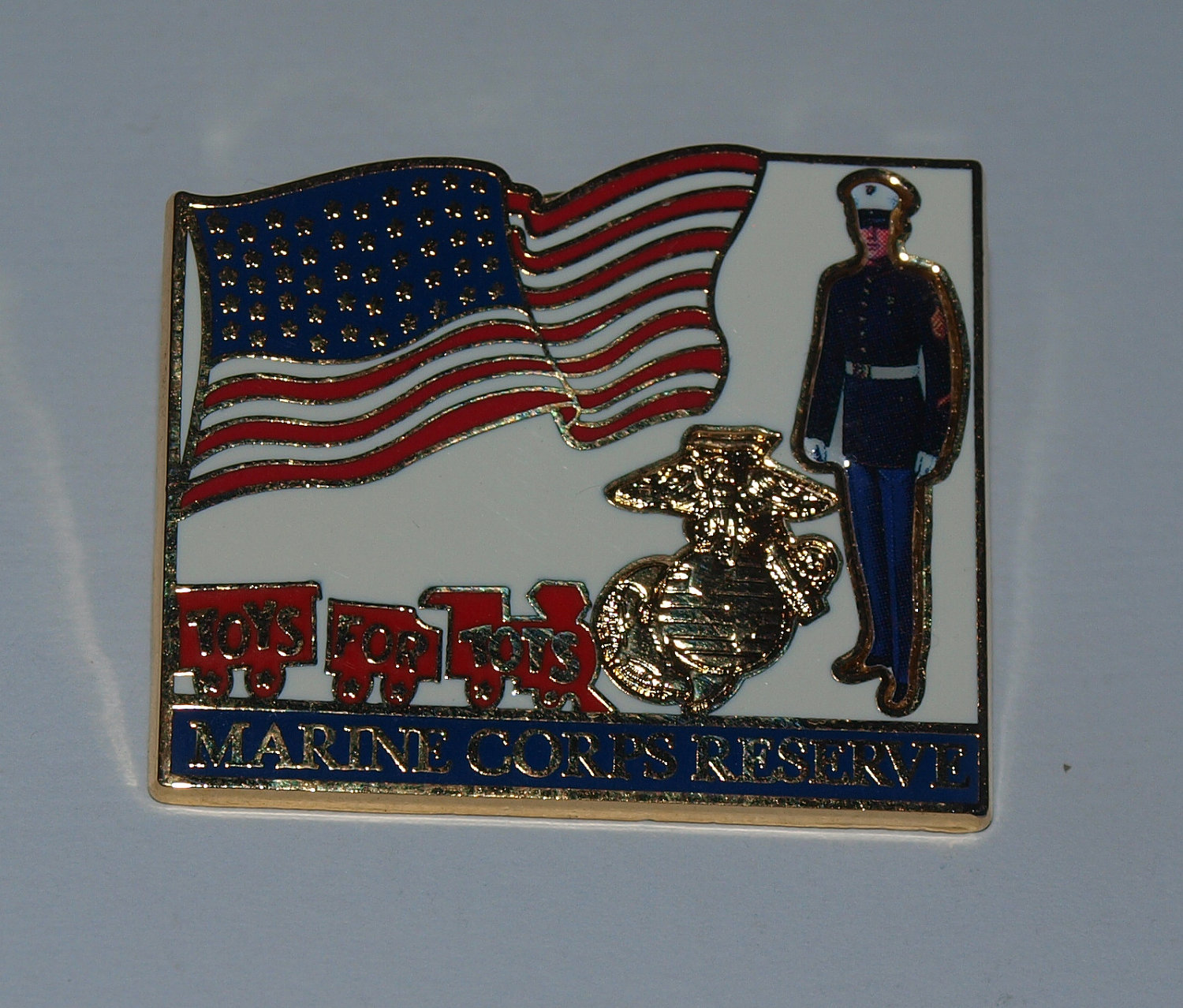 Marine Corps Reserve Toys for Tots Campaign Pin Semper Fi