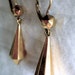 SALE Antique French Earrings, in 18K Gold, Hallmarked