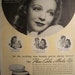 1942 MAX FACTOR AD / Bathroom Decor Beauty Hollywood Movie Star Makeup Fashion