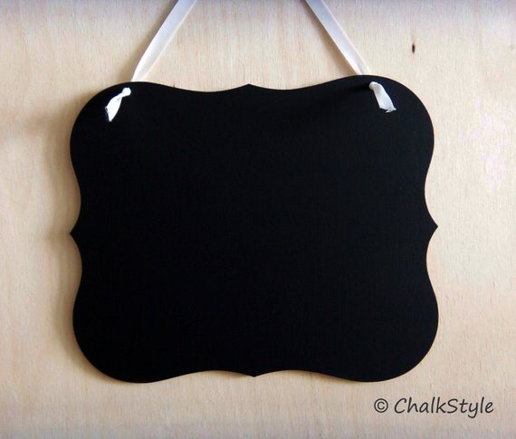 Chalkboard Vintage Scroll Wedding Wooden Chalk Board Wedding Sign Photo Prop Menu Table Centerpiece Il_570xn