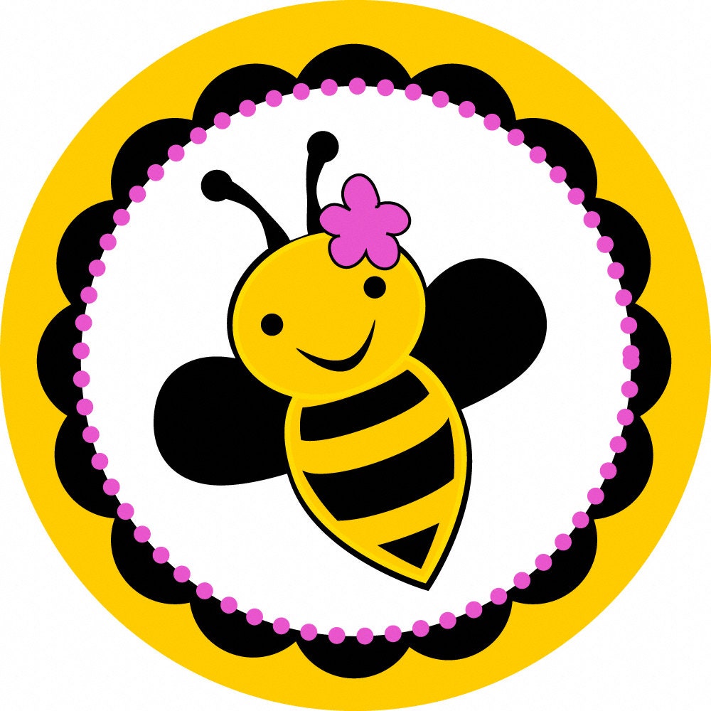 bumble bee stickers set of 25