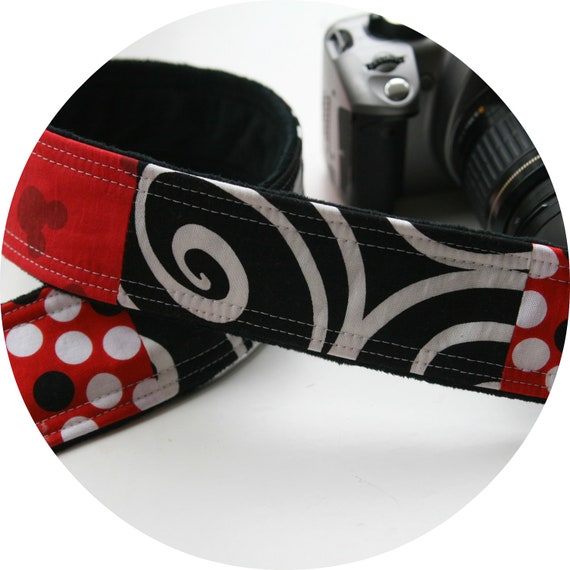 Disney Patchwork Minky DSLR SLR Camera Strap