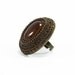 Costume Fashion Ring - Boho Bohemian Unique Rings - Agate Gemstone with Polymer Clay Unique Chunky Adjustable Big Ring - Rings for Women