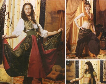 Simplicity Costume Sewing Pattern 0500 (aka 5359) - Misses' Gypsy & Belly Dancer Costumes (6-20)
