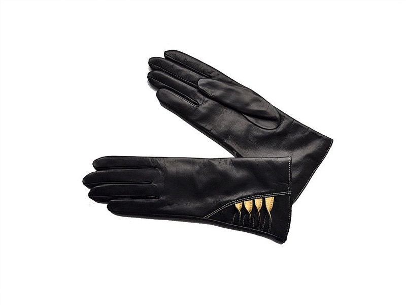 Women's leather gloves 9129. Different Sizes. by glovesmasters