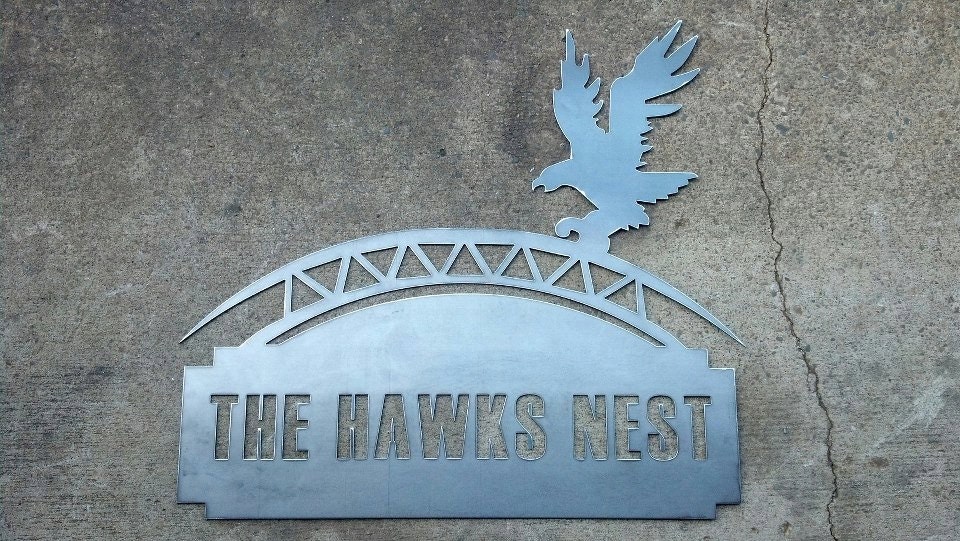 The Hawks Nest Sign by sriley24 on Etsy