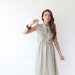 Gray , Women Dress with Ruffle , Cocktail Dress