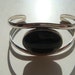 Silver Cuff with Onyx