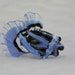 Sweet Handmade Moretti Glass Fish, Glass Sculpture, Art Glass, Lampwork Glass Bead, Black and Blue