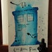 Original Come Along Pond Doctor Who TARDIS Illustration Drawing Painting