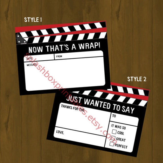 Luxury 33 Blank Card Movie