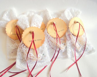 20 Wedding Favor Bags, Shower bags, Vintage Favor bags, Lace Favor Bags, Gift bag, Baby favor Bag