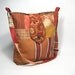 Cross body bag, autumn colors, gold, rust, apricot, adjustable strap
