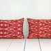 handmade ikat pillow cover - SET of 2 - 13.38" x 19.49" - free shipment with UPS - 02494-126