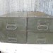 Reserved for Pattyb520 Vintage Industrial Office File Drawers Military Green Patina Urban Loft Craft storage Organizer
