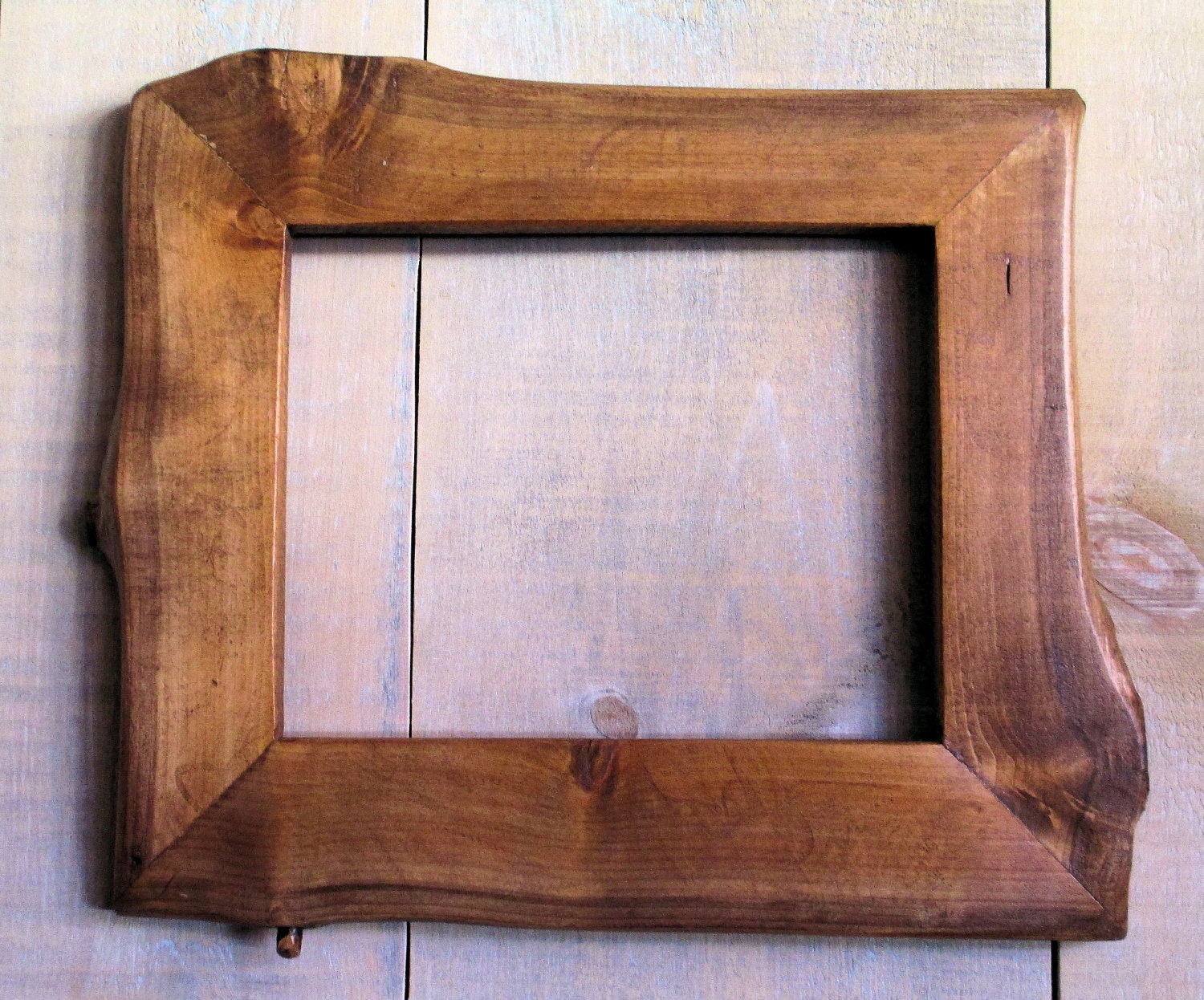 Handmade Rustic Wood Frame 7 12 x 9 34 Golden Oak