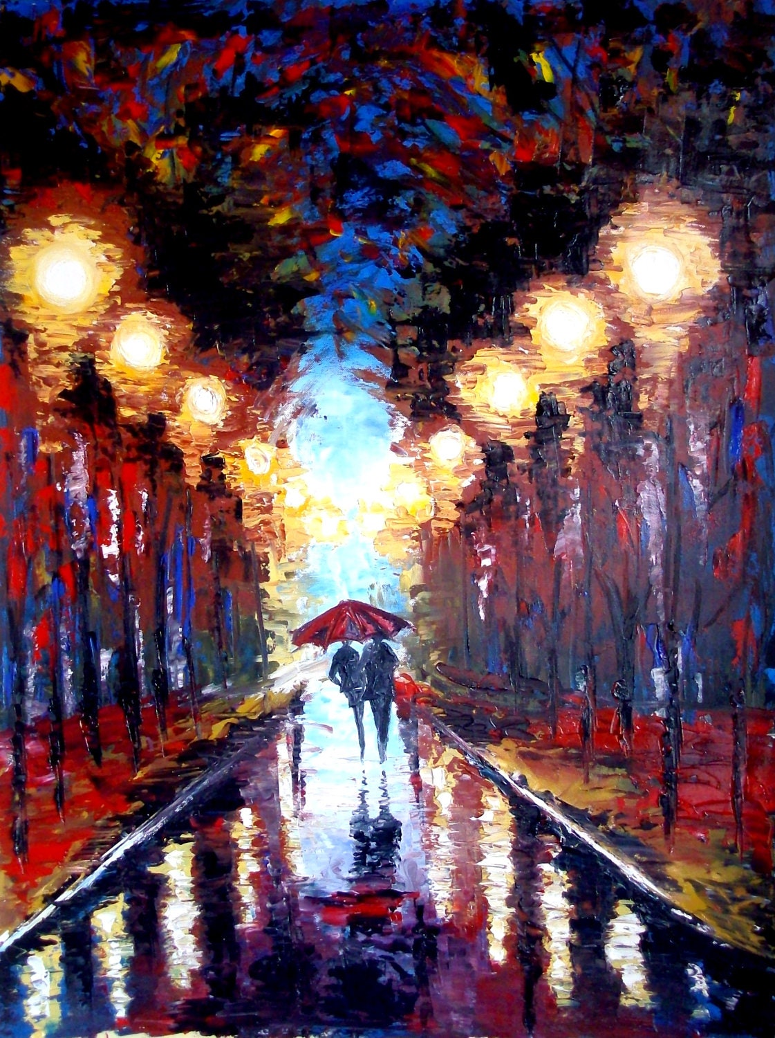 Rain scene