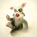 Vintage March Hare Crazy Rabbit Ceramic Figurine