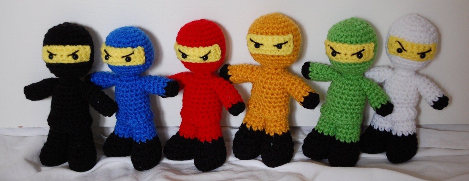 Crochet Lego Ninjago Amigurumi Dolls by efficientsense on Etsy