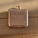 Lovely antique victorian / art noveau / edwardian tiny rose gold fill square locket charm