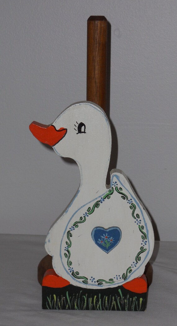 Duck Paper Towel Holder by on Etsy