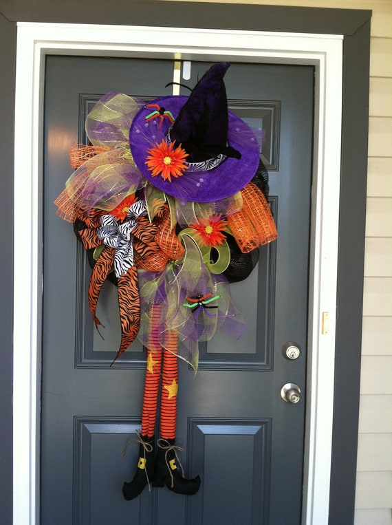 Halloween Witch door wreath