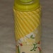 Bright Yellow CRAZY QUILTED BOTTLE for pills, paperclips, earbuds etc