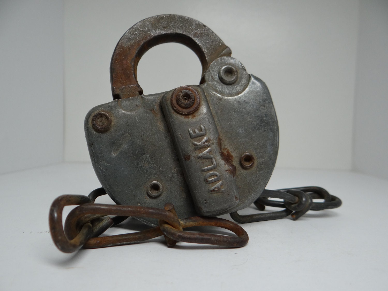 Vintage railroad switch lock padlock L & N Railroad Adlake